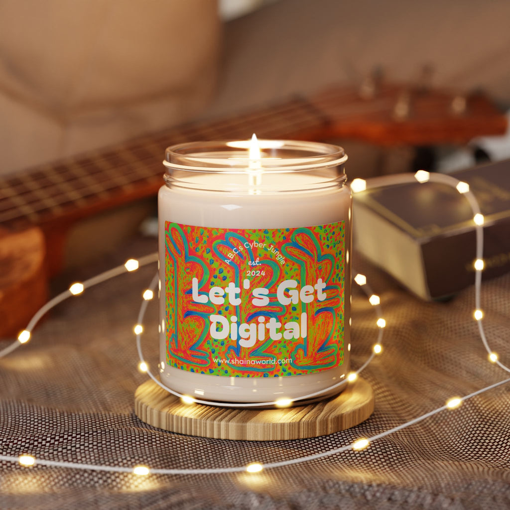 Rabbit Design Soy Candle, Handmade Eco-Friendly Gift