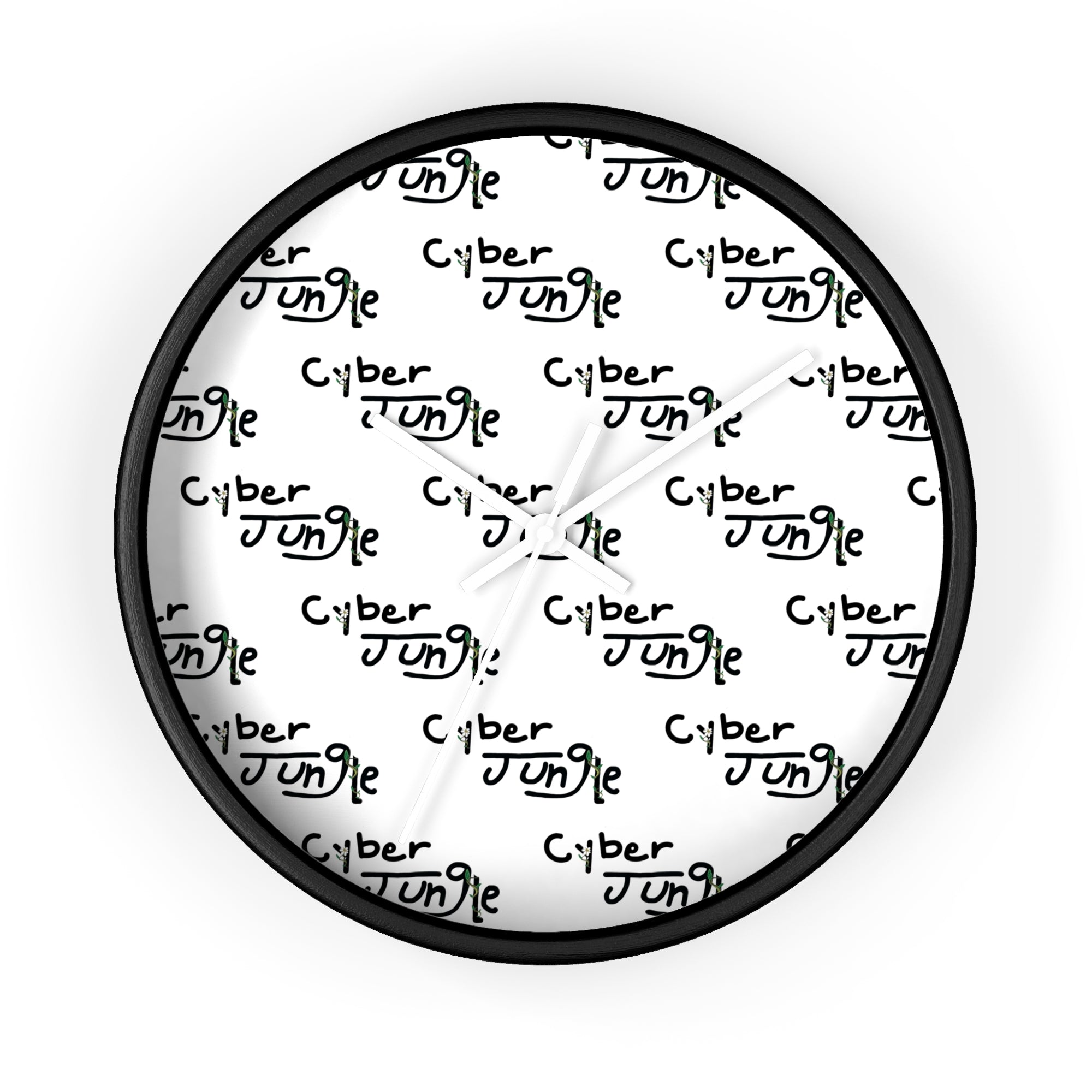 Cyber Jungle Wall Clock - Modern Design for Tech Enthusiasts, Unique Home Decor, Gift for Gamers, Stylish Timepiece, Trendy Wall Art