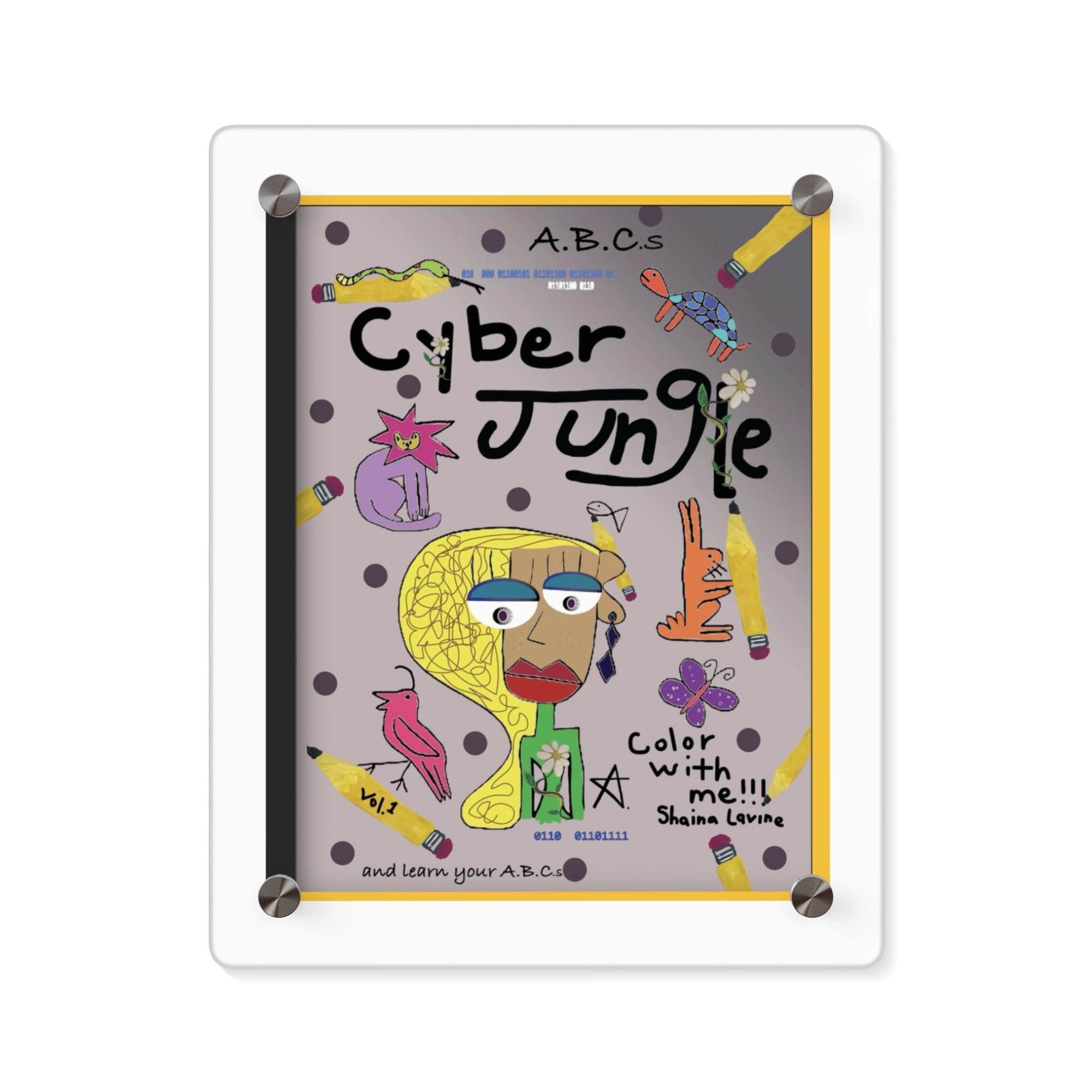 Vibrant Acrylic Wall Art Panels - Colorful Decor for Kids' Rooms, Educational Artwork, Nursery Decor, Unique Gift Ideas, Modern Home Decor