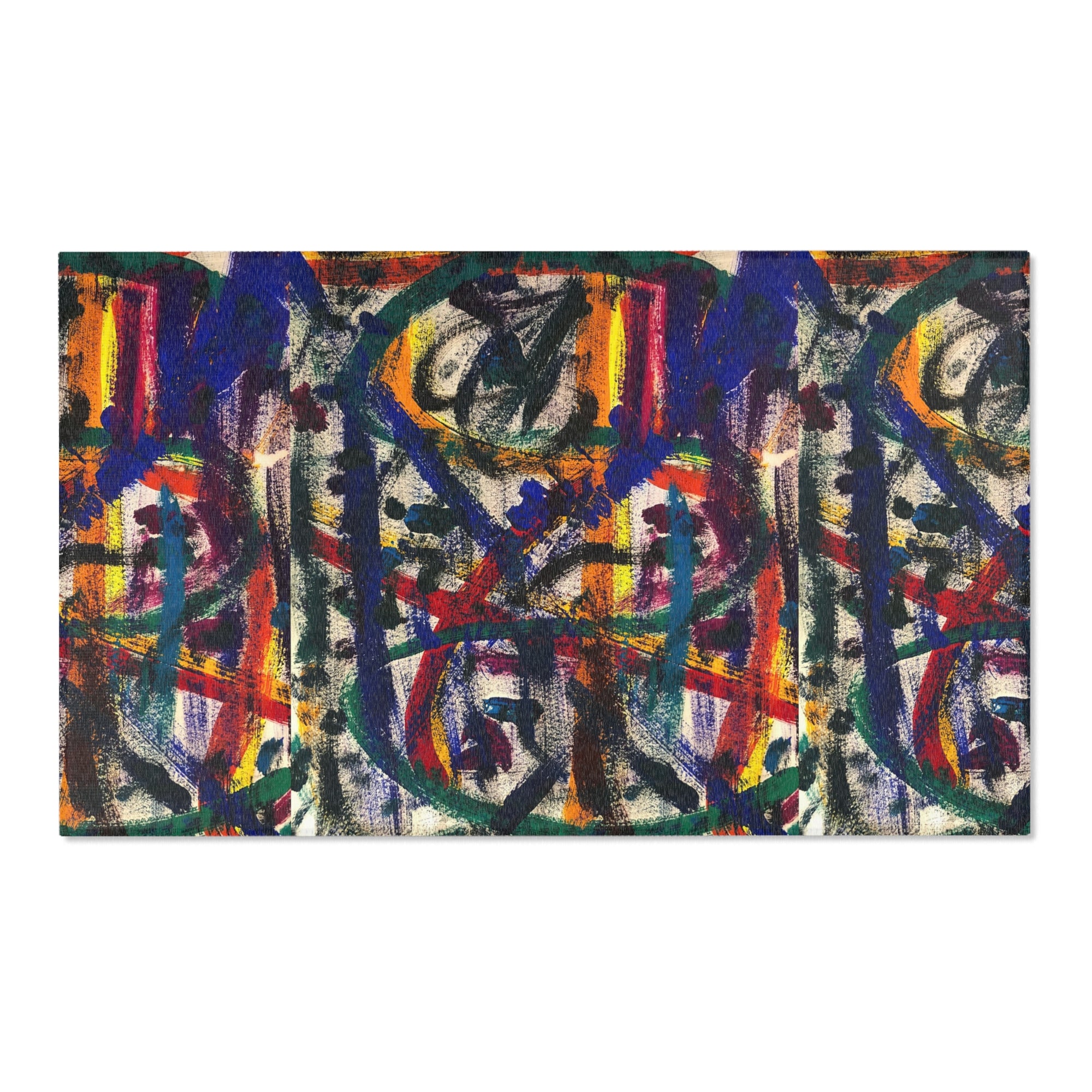 Colorful Bohemian Area Rug, Vibrant Home Decor, Abstract Pattern Carpet, Living Room Mat, Unique Gift for Housewarming