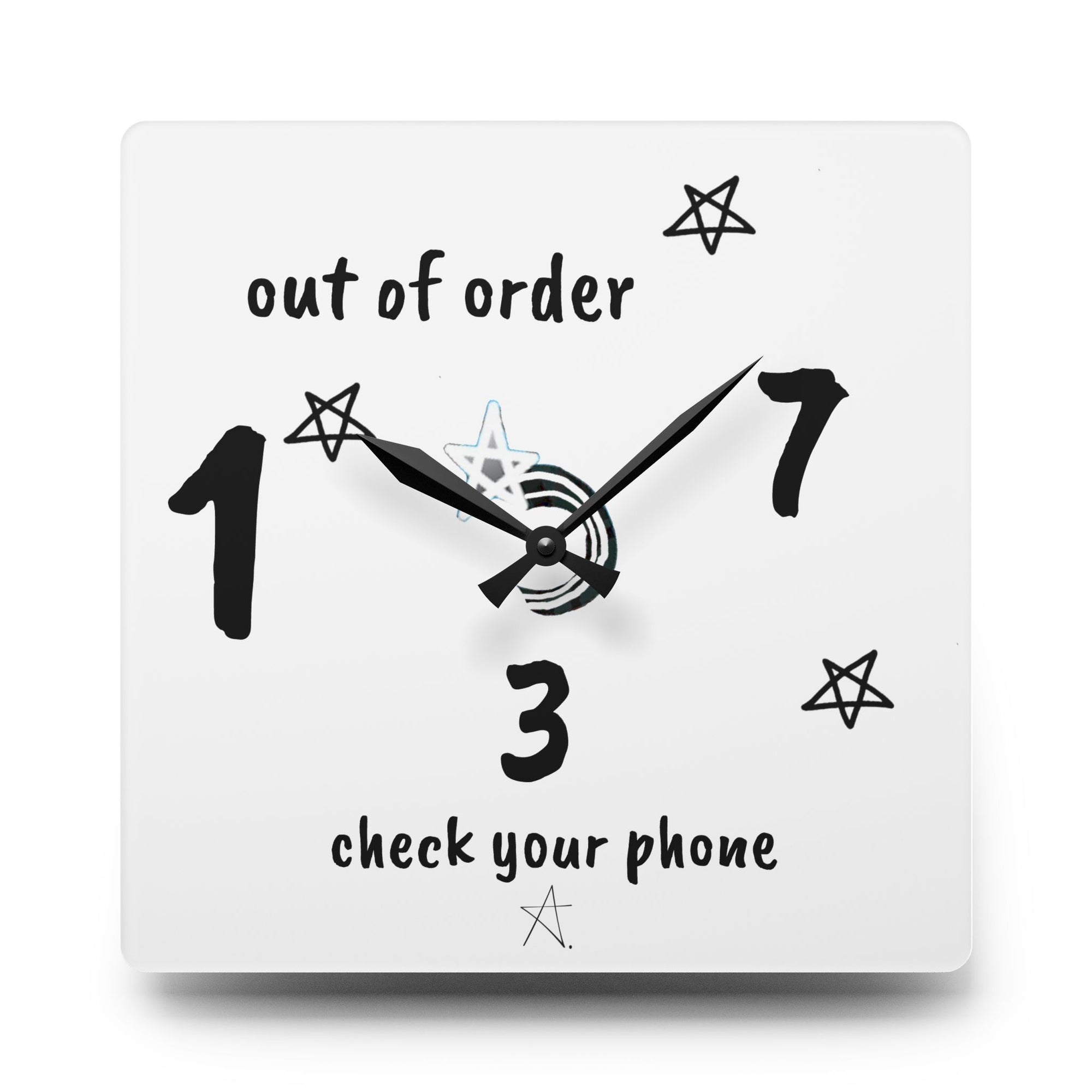 What Time is it? Acrylic Wall Clock