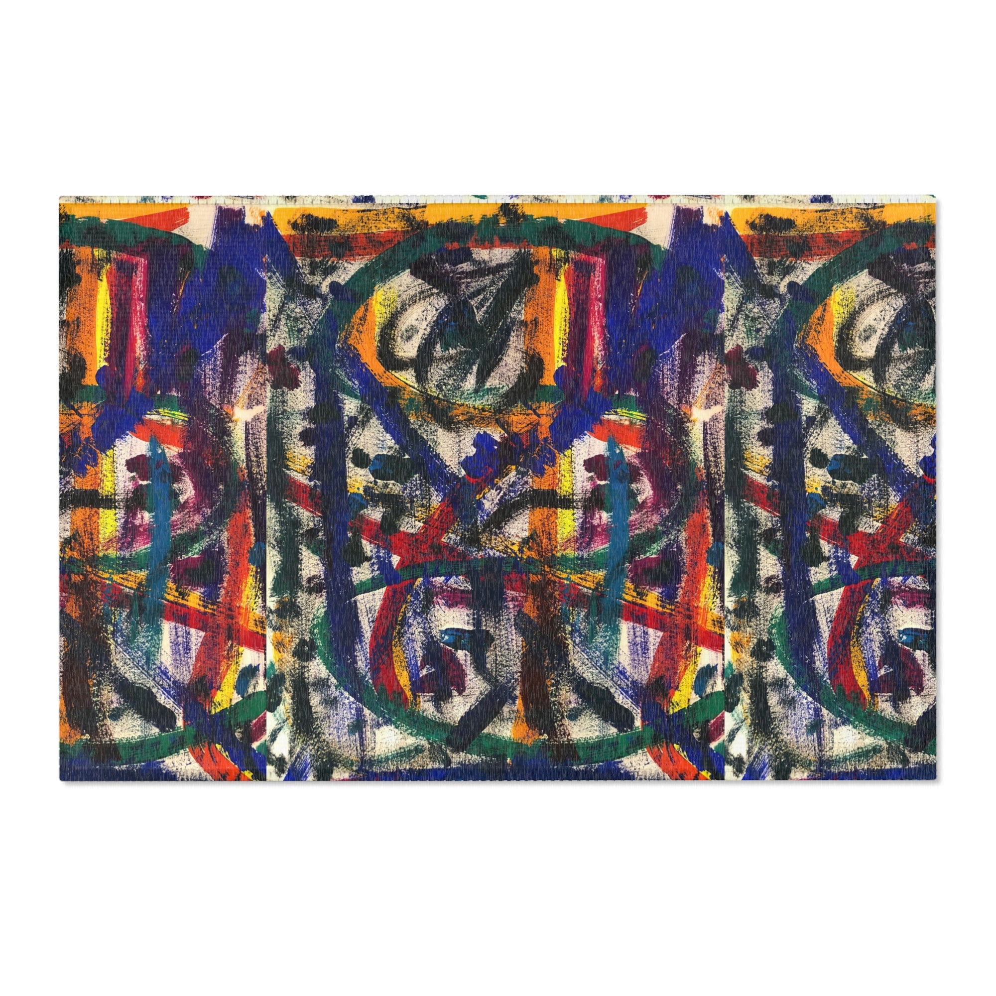 Colorful Bohemian Area Rug, Vibrant Home Decor, Abstract Pattern Carpet, Living Room Mat, Unique Gift for Housewarming